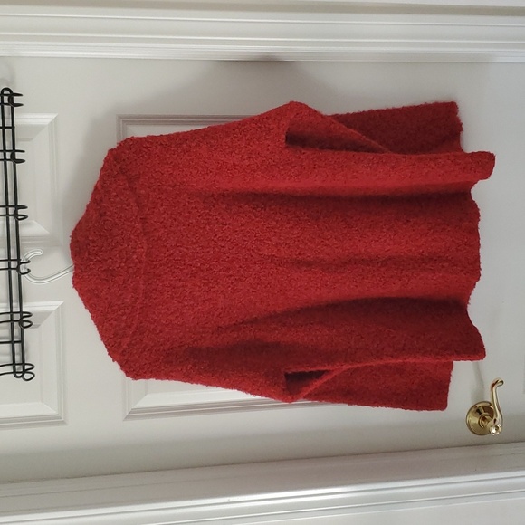 Tabask Red Alpaca Wool Nylon Blend Cardigan Size M - Picture 4 of 11